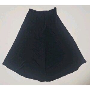 Madewell Skirt Womens Asymmetric Midi Black Minimalist Versatile Size 4